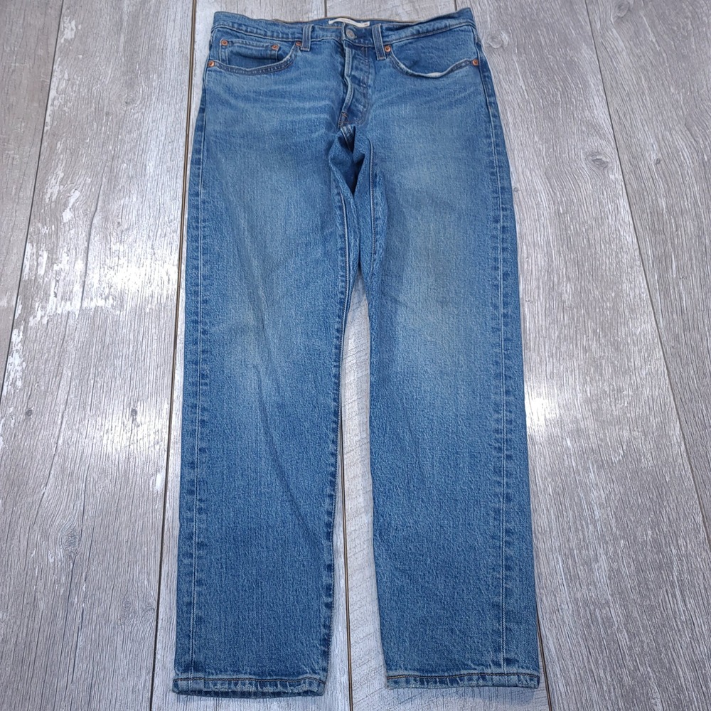 Levi's Wedgie Icon Fit Jeans Women 30 Blue Medium Wash Button Fly High Rise